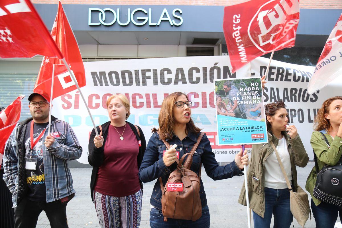 Dos das de huelga en Douglas Cosmetics Spain por la modificacin de las condiciones laborales