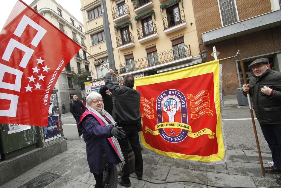 Homenaje de sindicalistas ingleses a los Abogados de Atocha