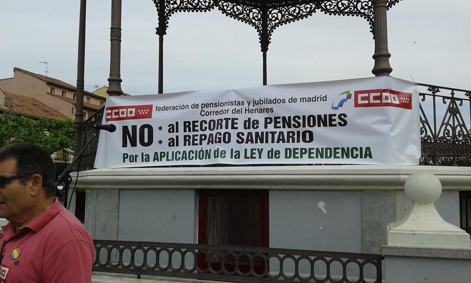 Concentracin en defensa del estado de bienestar en Alcal de Henares