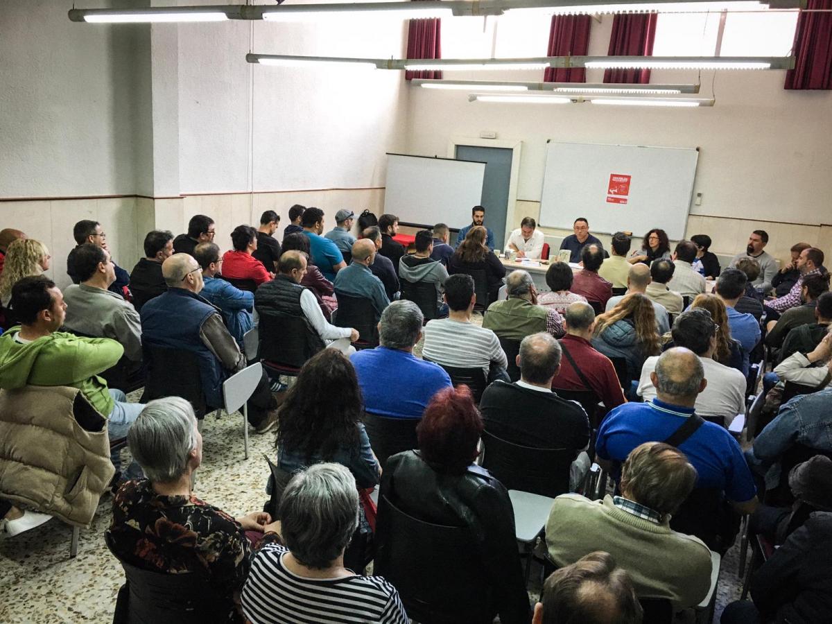 Asamblea en la sede de CCOO en Alcal de Henares