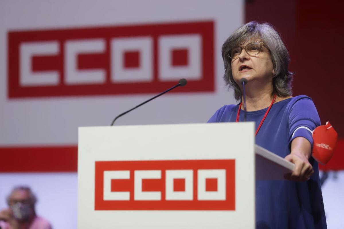 Paloma Lpez, secretaria general de CCOO Madrid en el 12 Congreso de la CS de CCOO