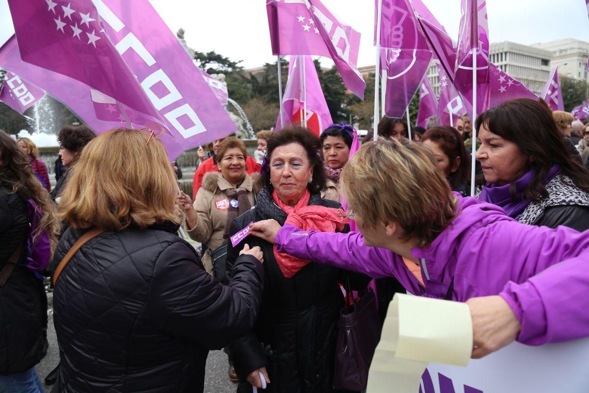 Huelga General 8M Da Internacional de la Mujer Trabajadora: Cibeles