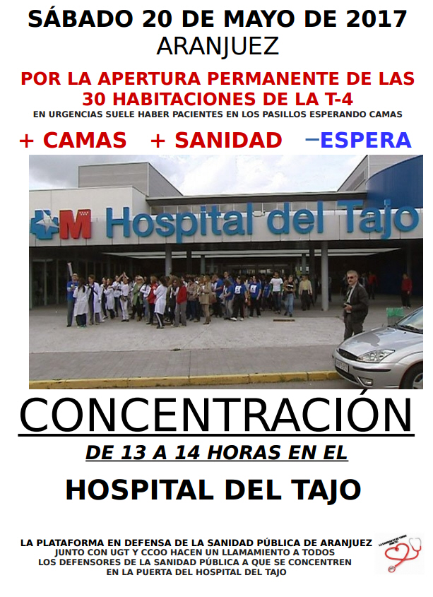 Concentracin en el hospital del Tajo en Aranjuez