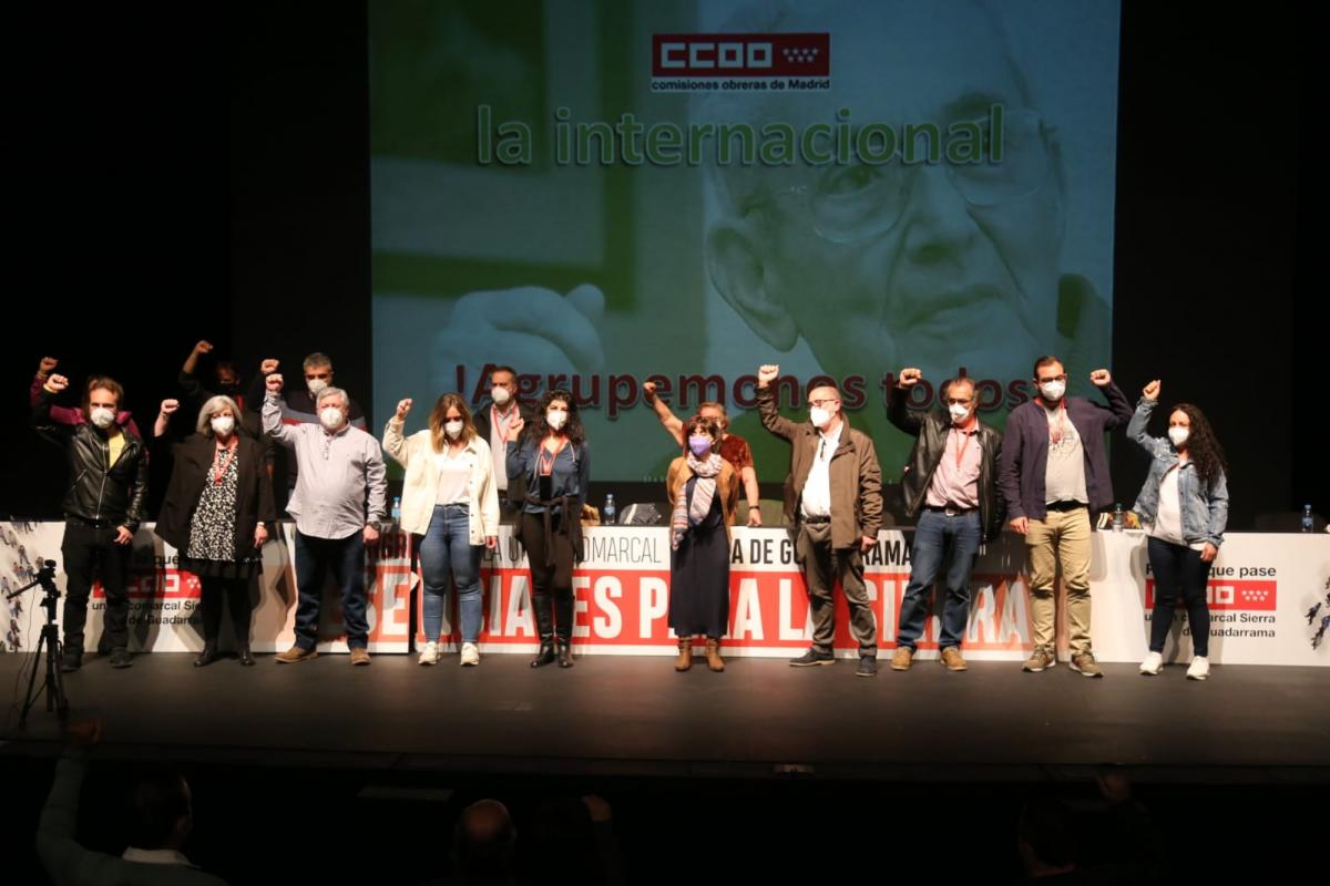 Ejecutiva elegida en el 4 Congreso de CCOO de la Sierra de Guadarrama