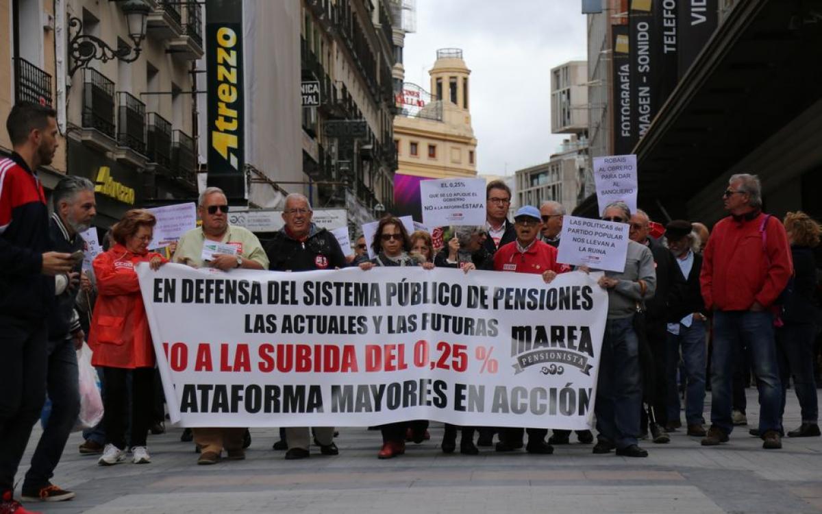 Mayo. Manifestacin en defensa de las pensiones pblicas