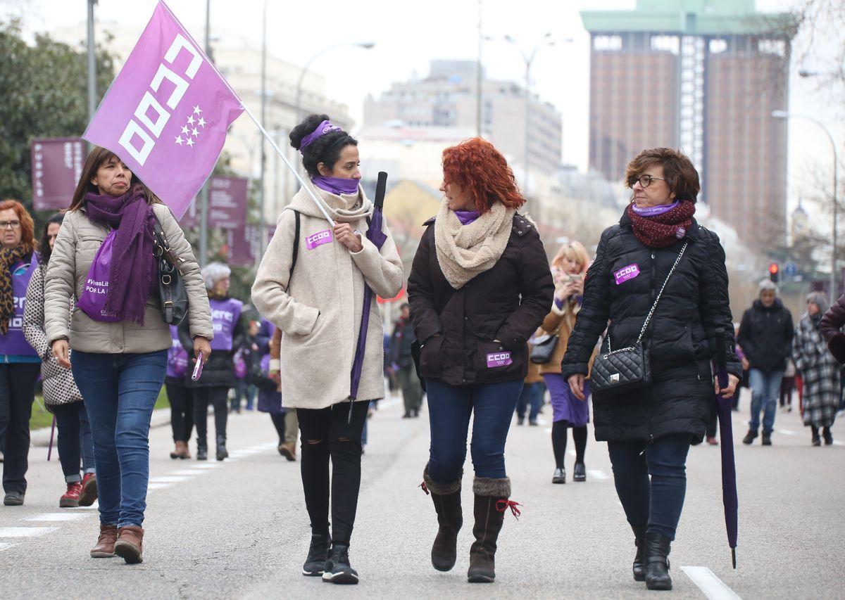 Huelga General 8M Da Internacional de la Mujer Trabajadora: Cibeles