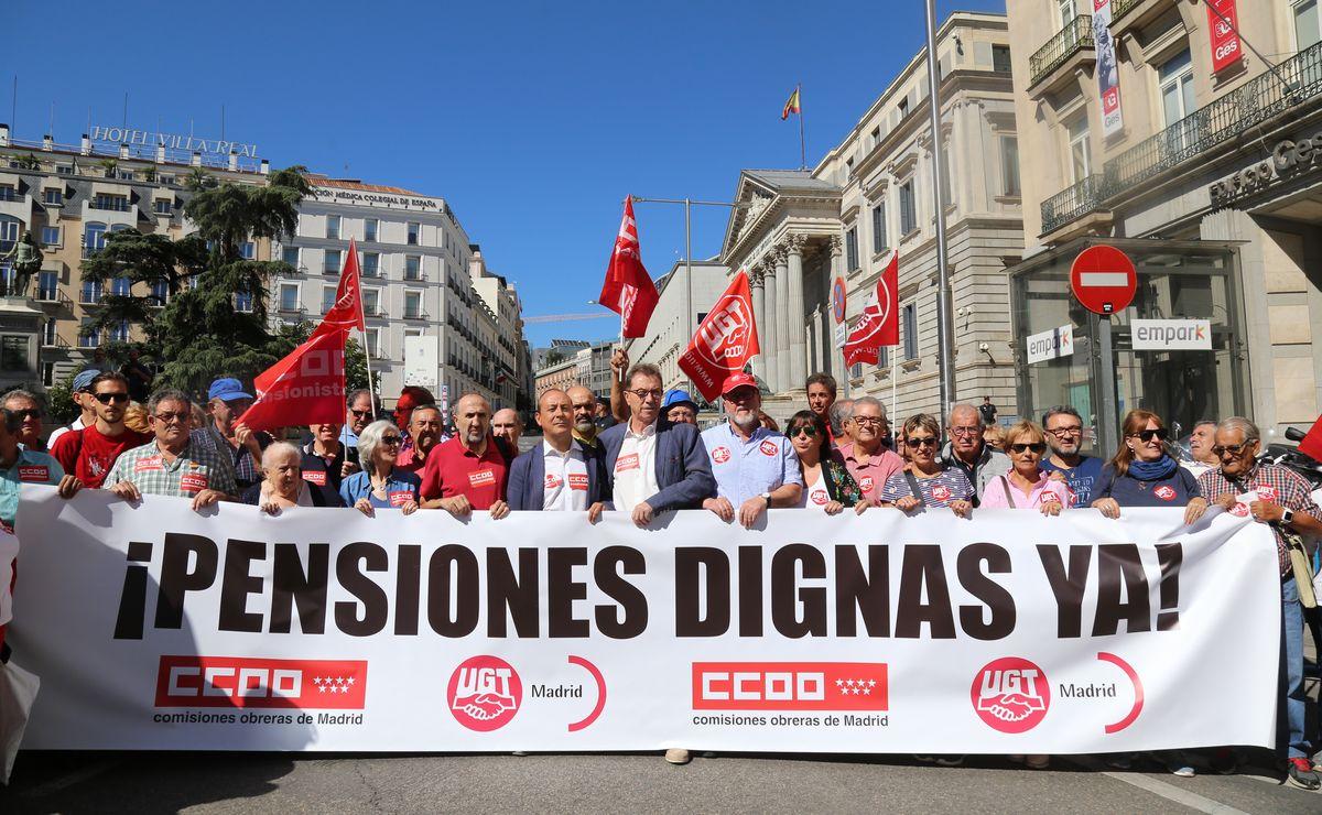 Manifestacin por las pensiones presentes y futuras, 1-10-2018