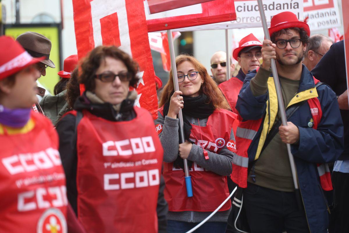 Movilizacin de la plantilla de Correos en Madrid 14-11-2018