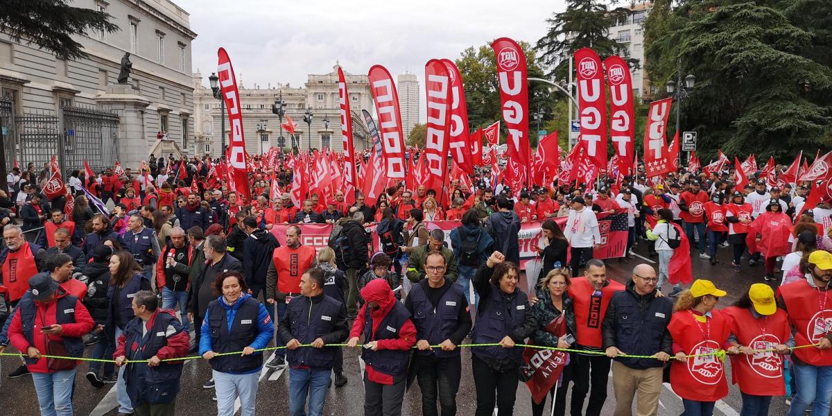 Manifestación #SalarioOConflicto, 3 de noviembre 2022 en Madrid