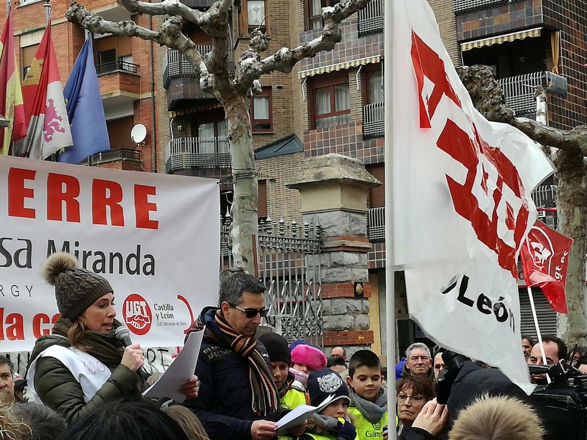 Concentración del 3 de febrero en las calles de Miranda de Ebro
