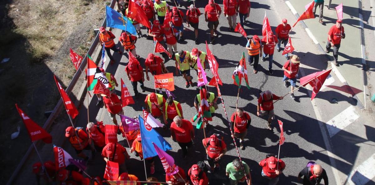 Marcha de las pensiones dignas en Fuenlabrada