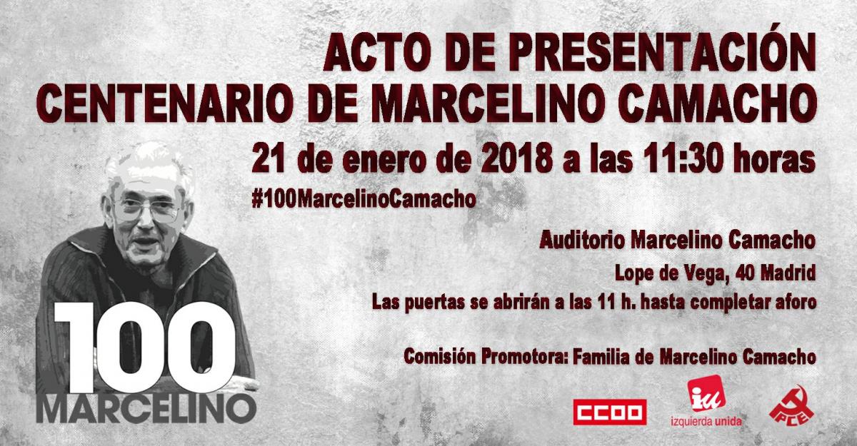 Acto Centenario Marcelino Camacho