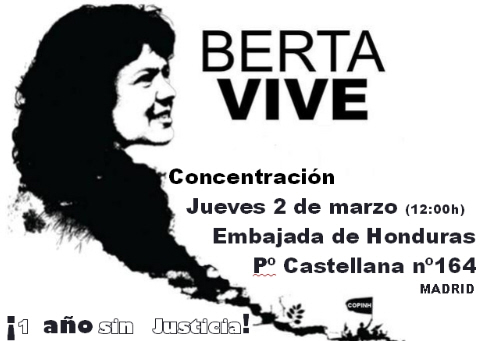 Concentración ¡Berta Cáceres vive!