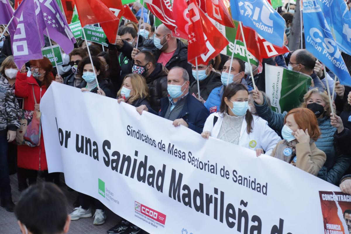 Los sindicatos de la Mesa Sectorial de Sanidad contin�an las movilizaciones