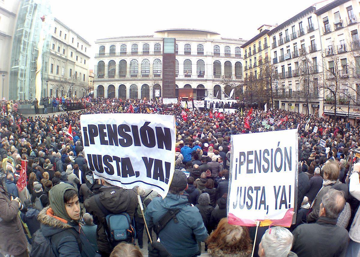Manifestación pensionistas el 17-03-2018