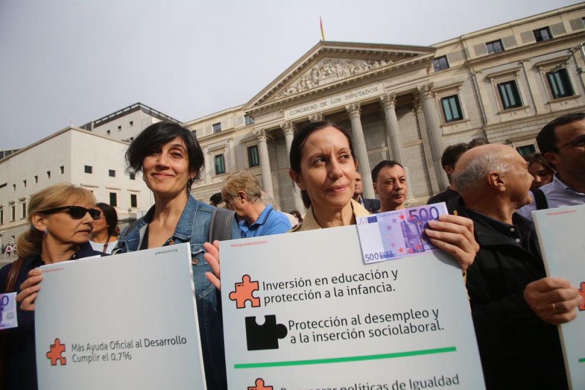 D�a Internacional por la erradicaci�n de la Pobreza, el pasado 17 octubre en Madrid