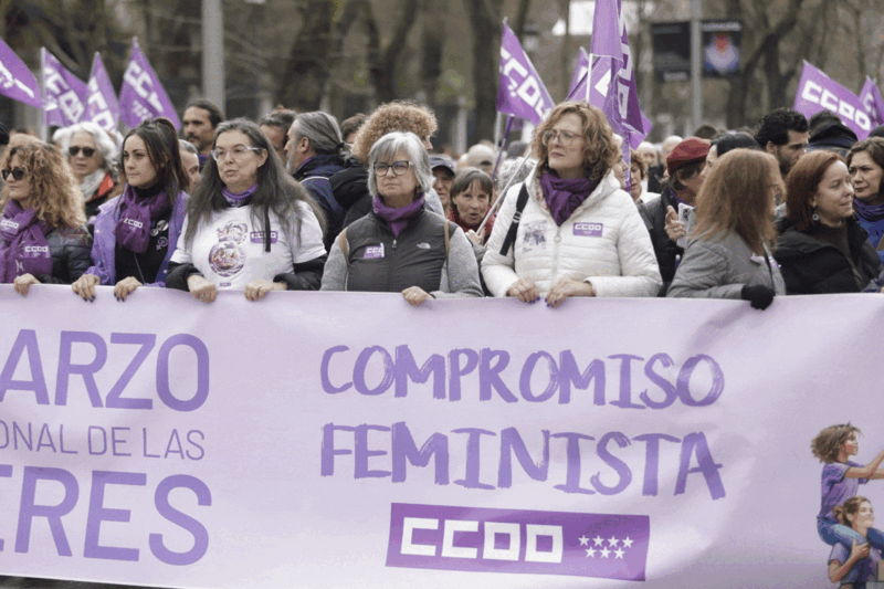 El 8M vuelve a inundar las calles de Madrid