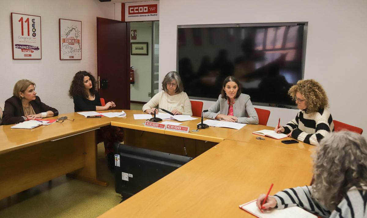 Reunión de CCOO Madrid con el Grupo Municipal Socialista del Ayuntamiento de Madrid