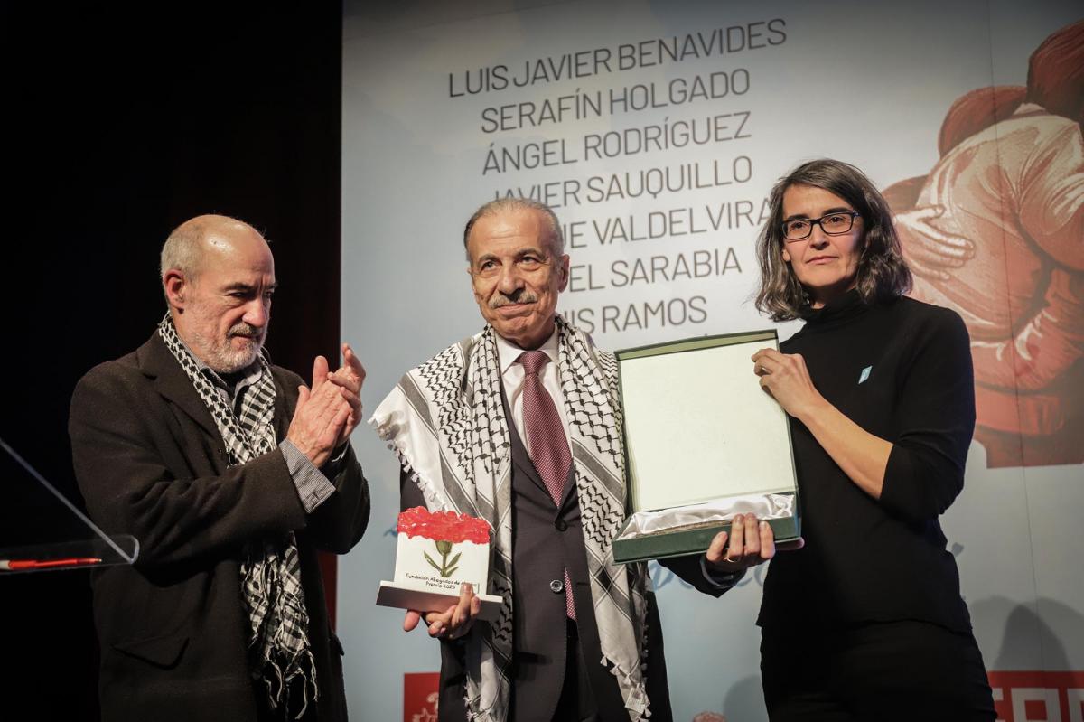 Enero 2025. Entrega de premios Abogados de Atocha al pueblo palestino