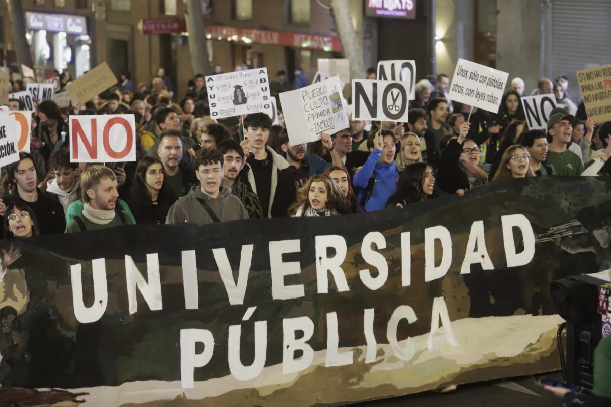 manifestación por la universidad pública madrileña