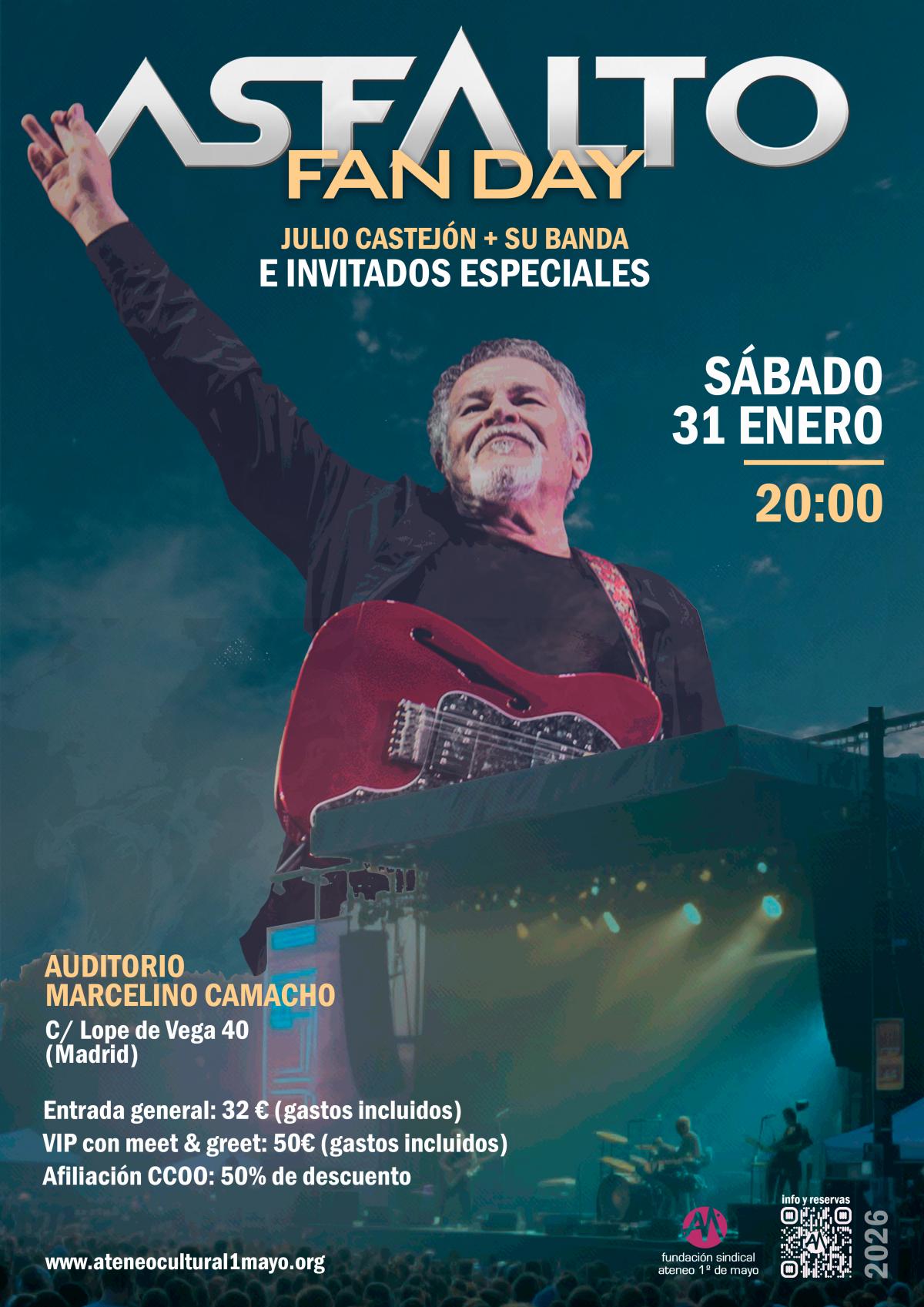 Cartel concierto Asfalto Fan Day