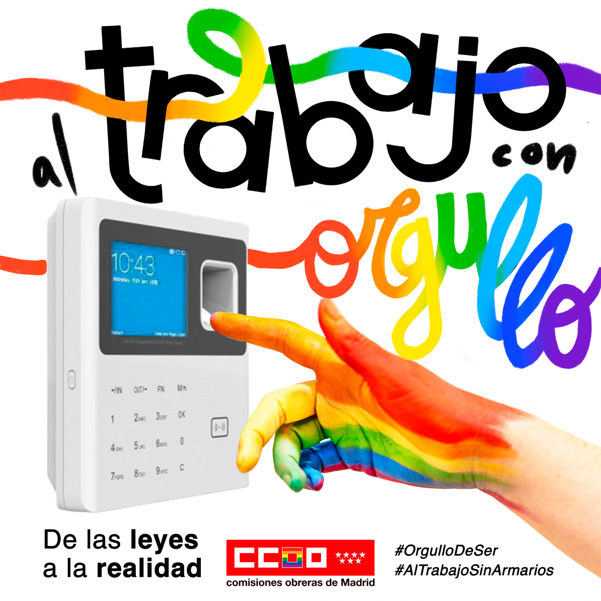 CCOO celebra el 28 de Junio, Día Internacional del Orgullo LGTBI+
