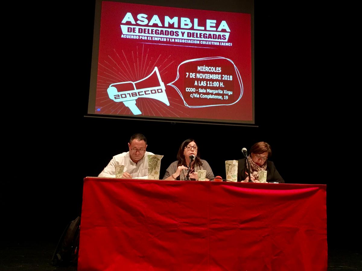 Momento de la asamblea en Alcalá de Henares
