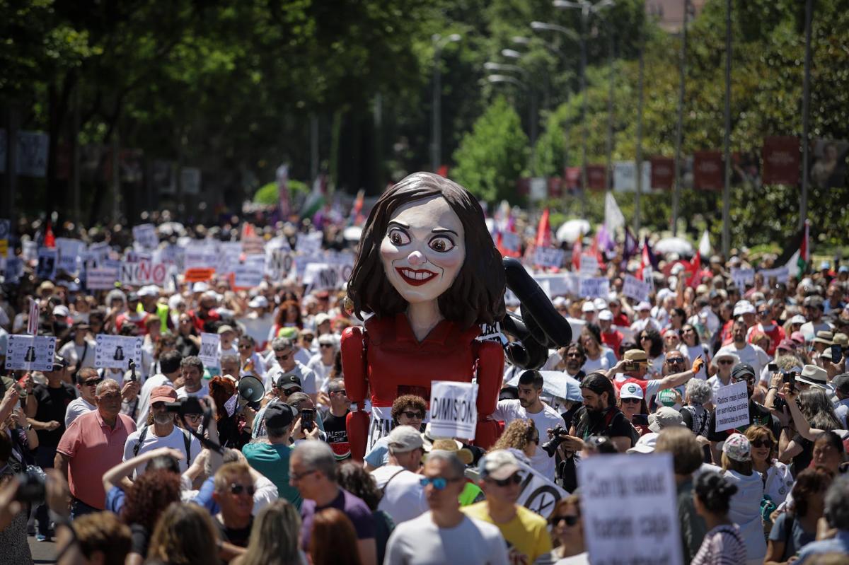 Mayo 2025. Manifestación en defensa de la sanidad pública madrileña