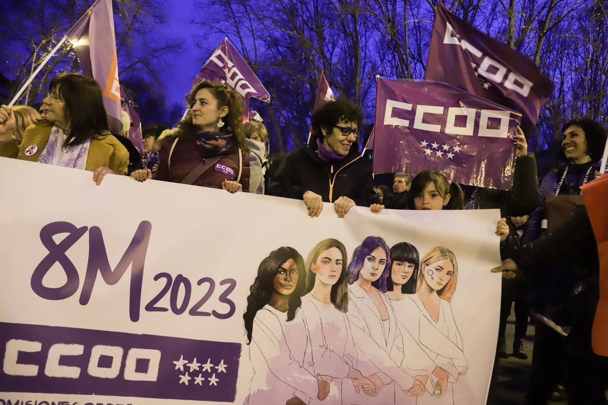 Manifestación 8M 2023 en Madrid