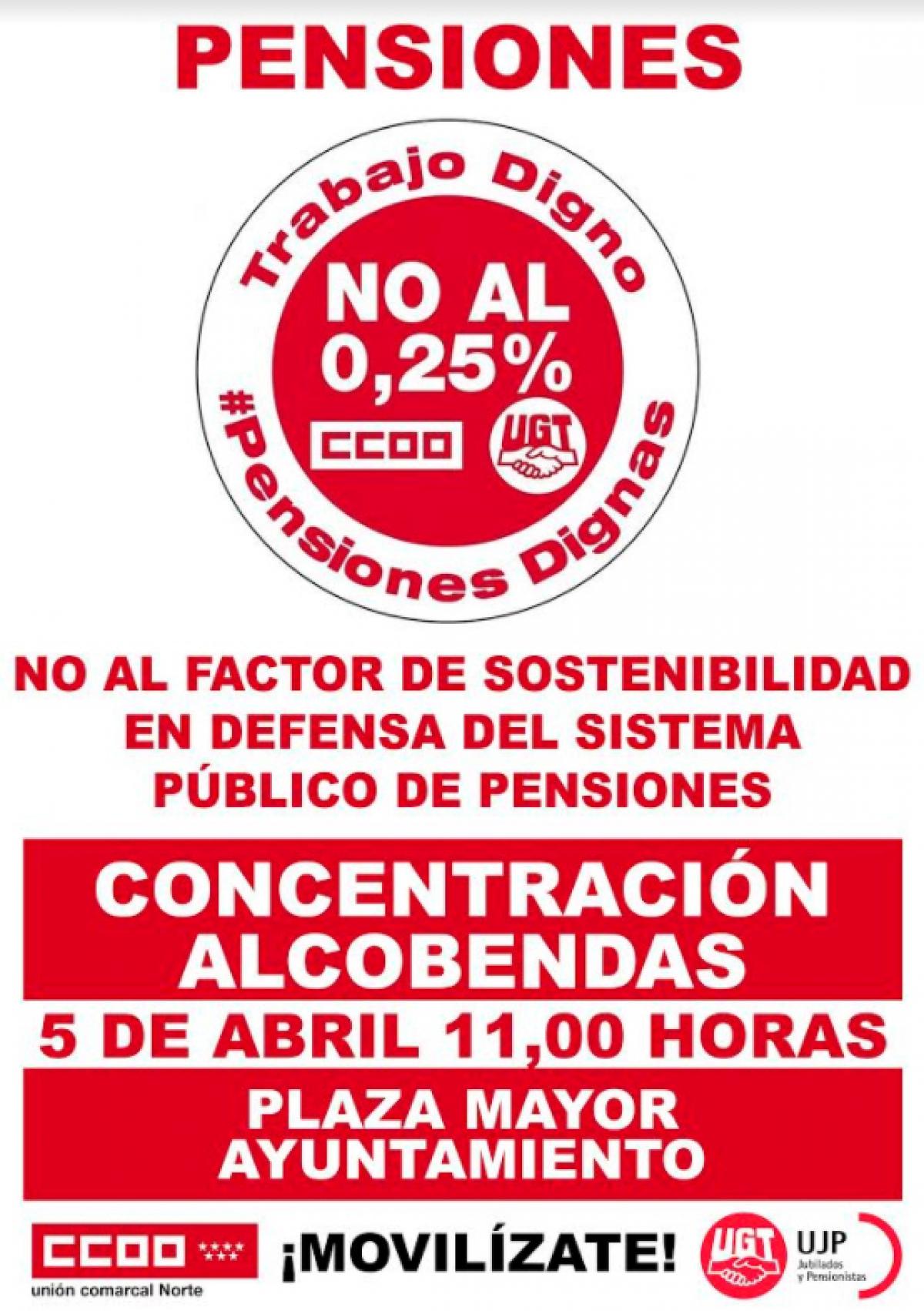 Concentración por pensiones dignas en Alcobendas