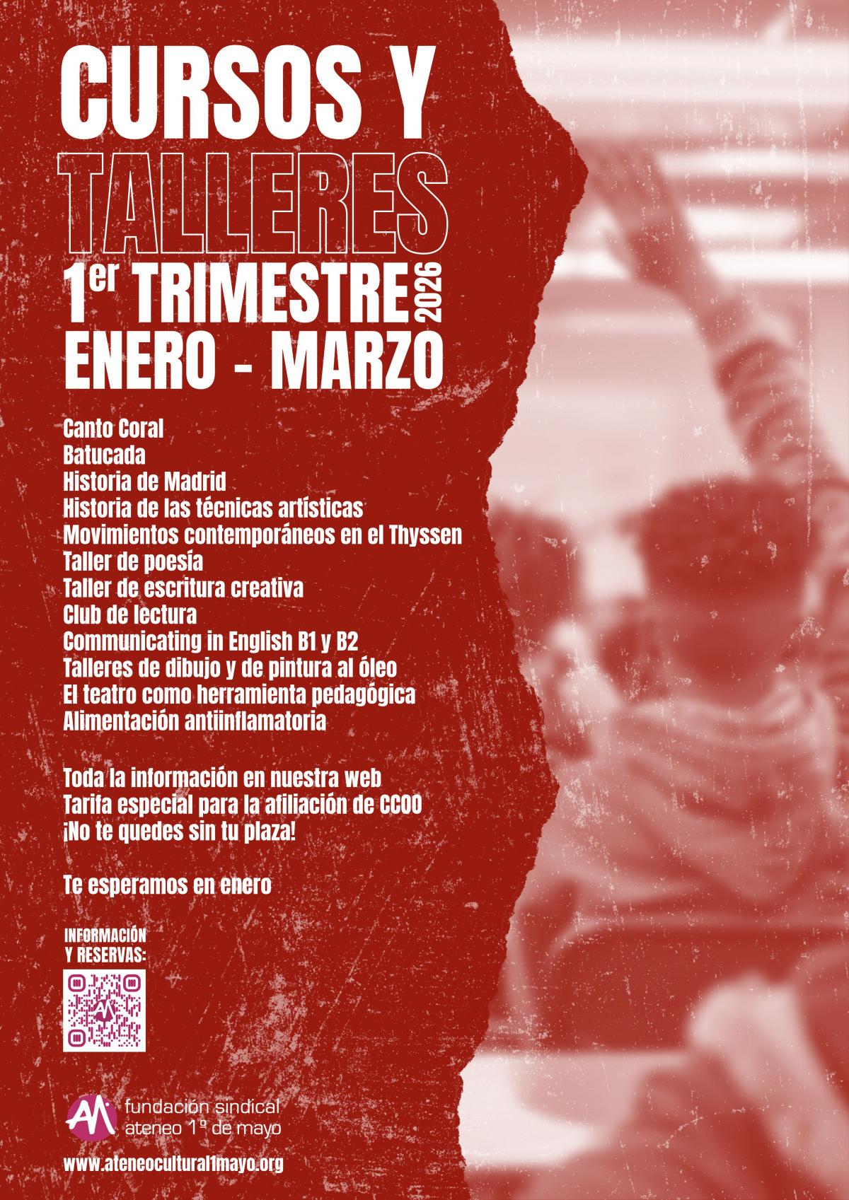 Cursos y Talleres Primer Trimestre Enero-Marzo 2026