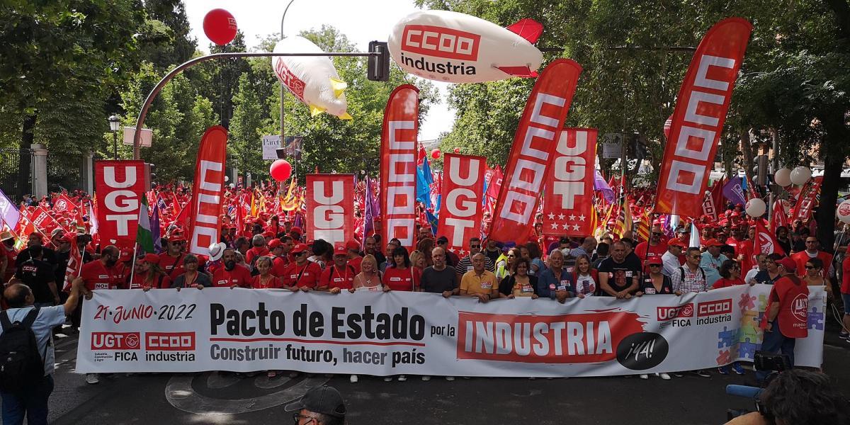 Manifestación en Madrid a favor de la industria (21-6-2022)