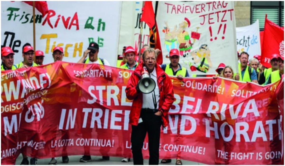 Movilización de apoyo a las plantillas del Grupo Riva