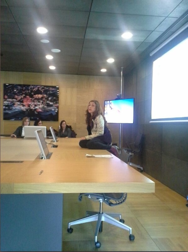 La actriz Violeta Pérez interpretó una pequeña obra