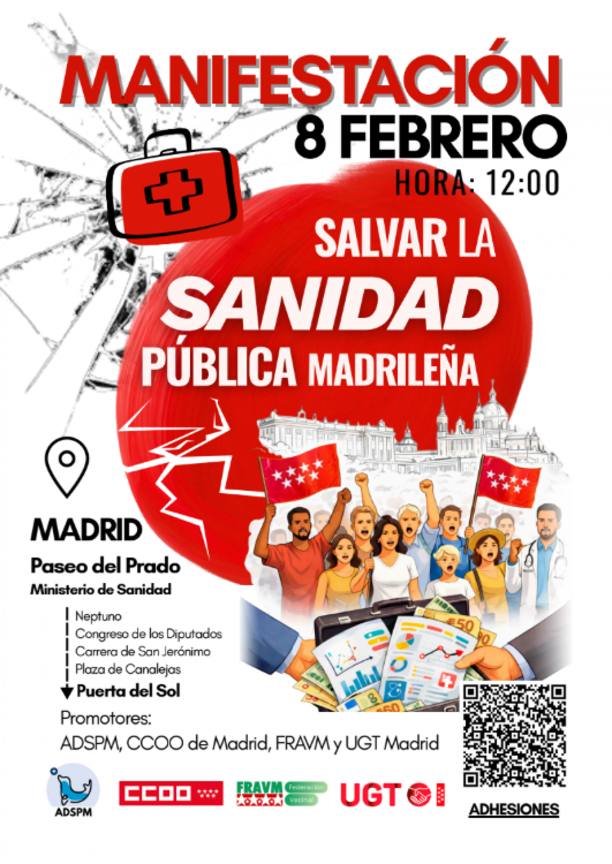 Salimos a la calle en defensa de la sanidad pública madrileña