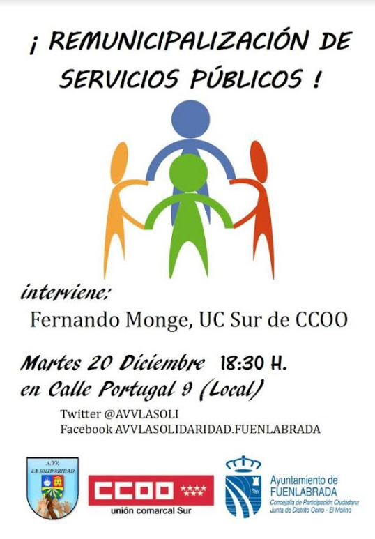 La remunicipalización de servicios, a debate en Fuenlabrada