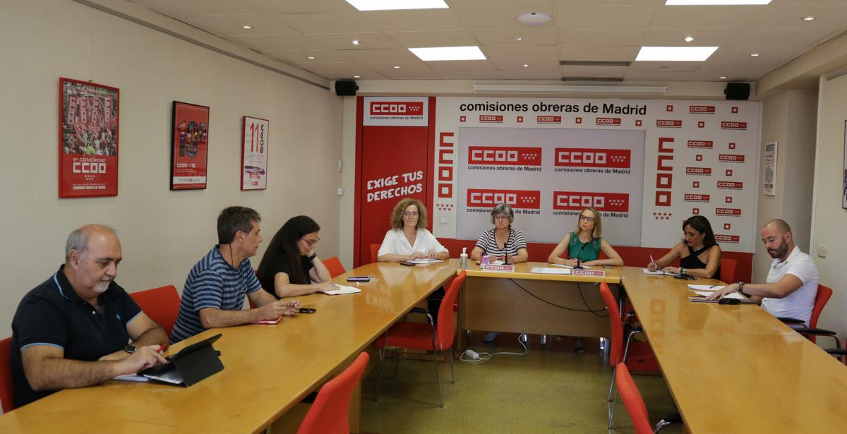 CCOO y Unidas Podemos denuncian la situación de desigualdad y desequilibrio en la Comunidad de Madrid