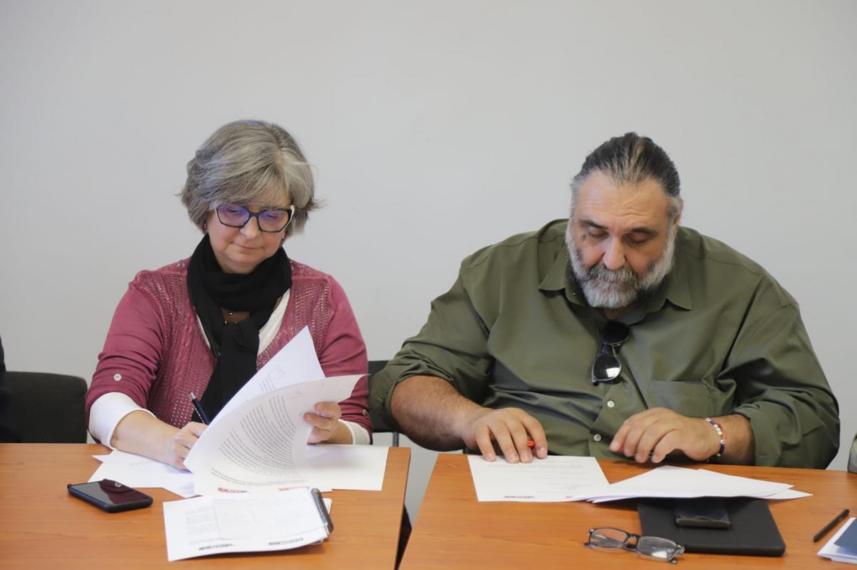 Firma convenio hermanamiento entre CCOO Madrid y CTA-T