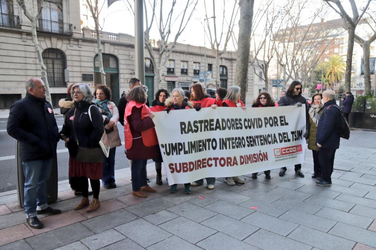 Juicio en el TSJM por el despido irregular de los rastreadores y rastreadoras despedidas por la Comunidad de Madrid