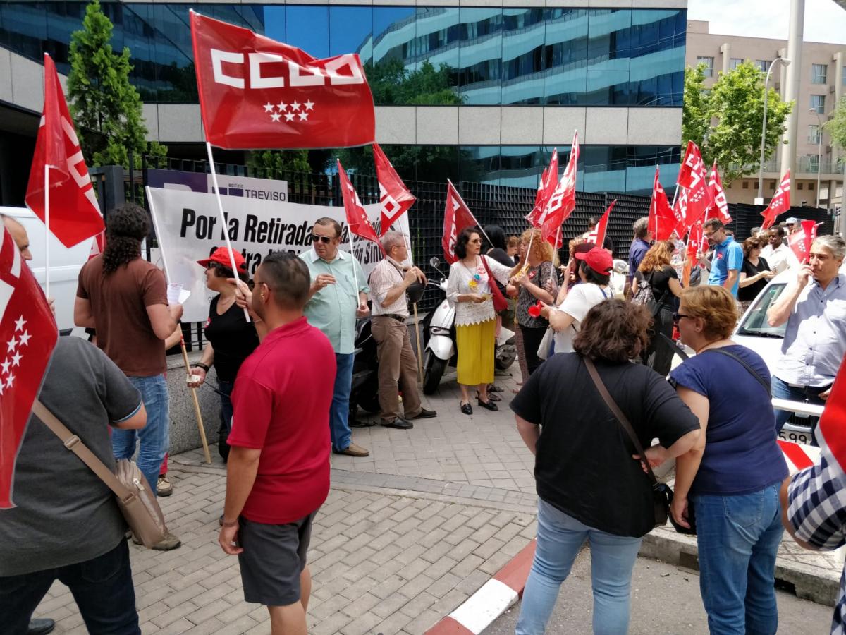 CCOO convoca una concentraci�n contra las sanciones a delegadas sindicales en TNS