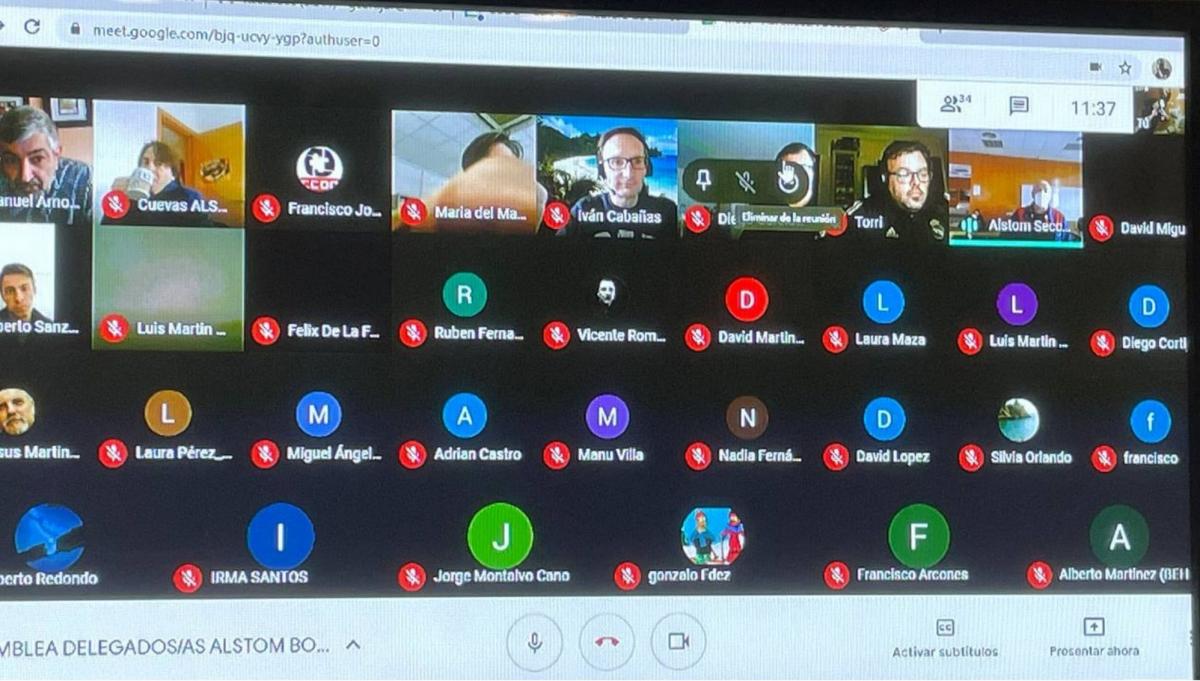 Más de cincuenta personas se conectaron a la asamblea virtual
