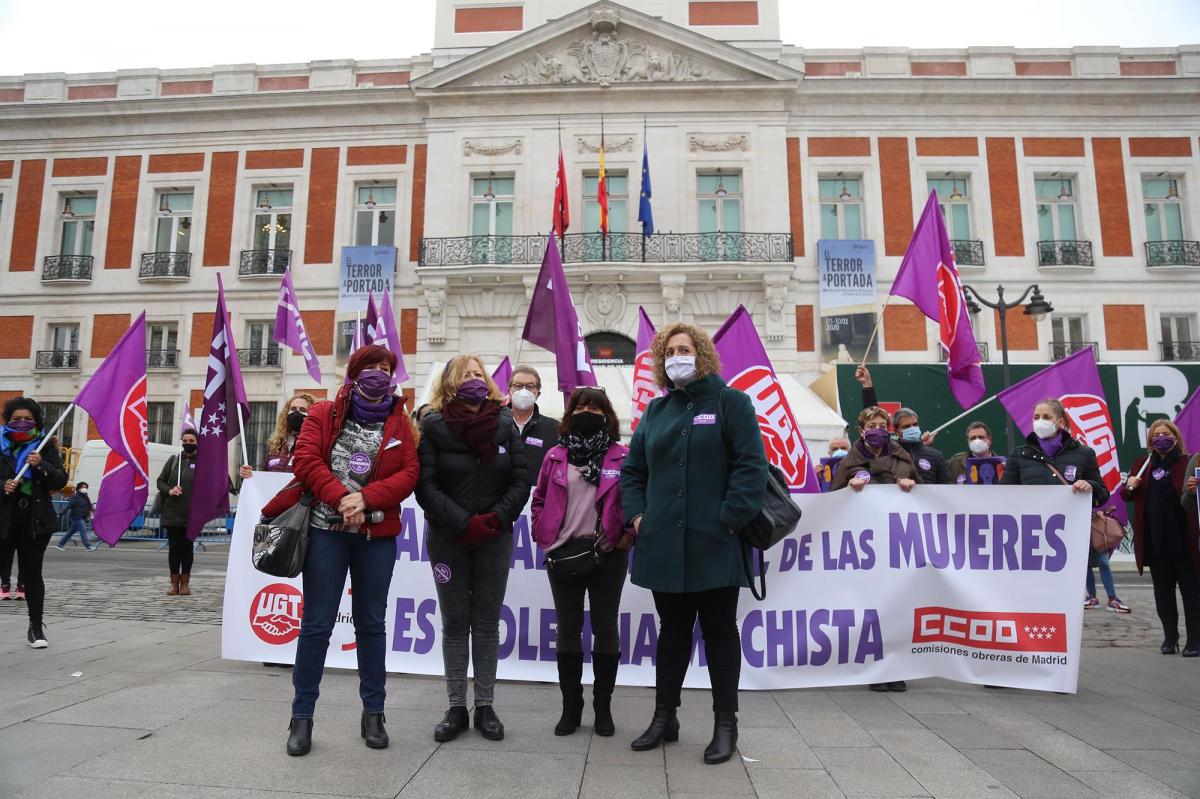 Concentración 25N 2020 en la Puerta del Sol de Madrid