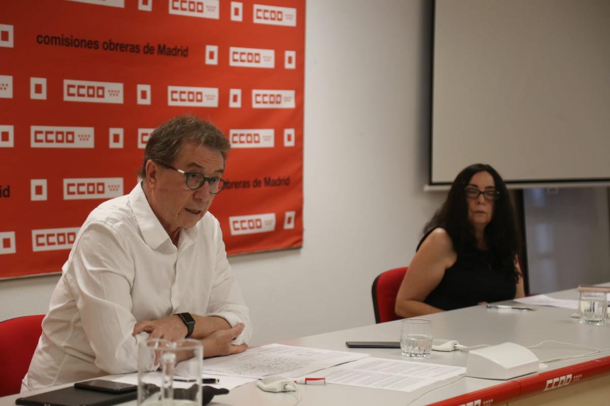 Jaime Cedrún e Isabel Galvín durante la rueda de prensa
