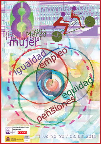 Cartel de la conmemoración del "Dia Internacional de la Mujer".