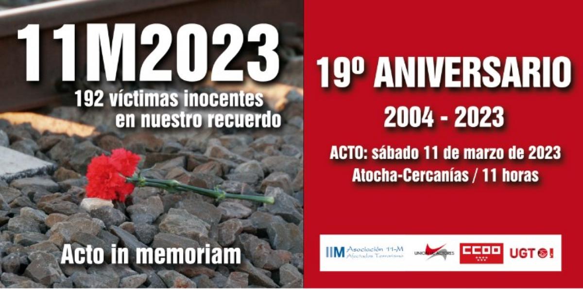 Acto de recuerdo a las víctimas del 11M en la estación de Atocha Cercanías