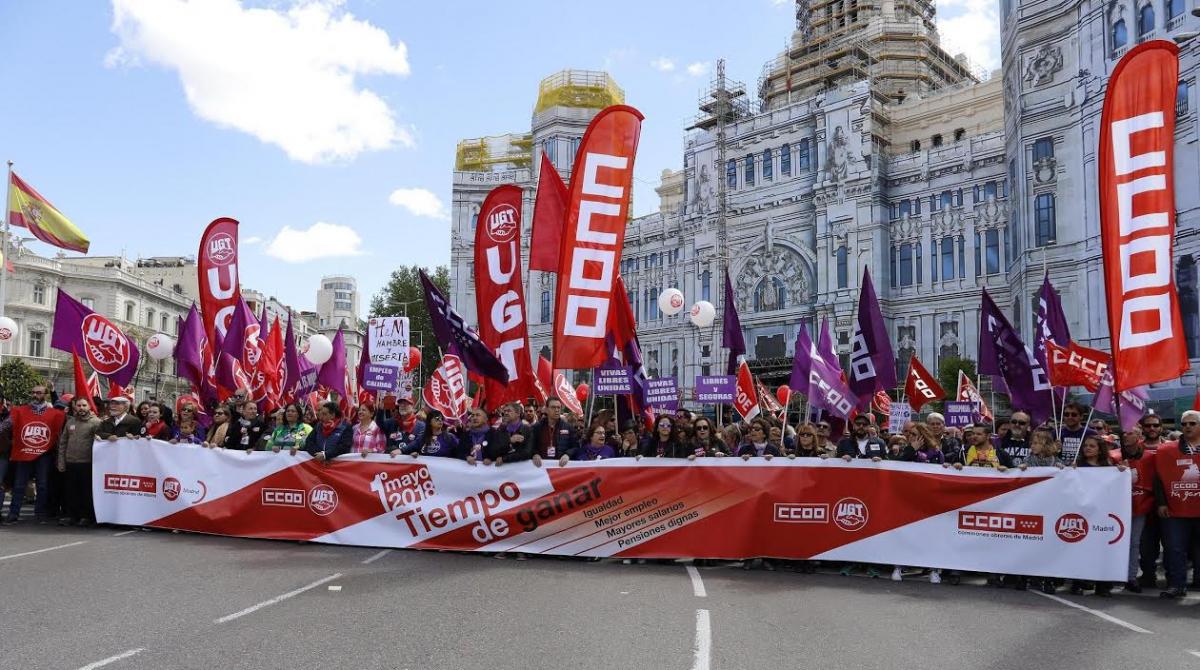 Manifestación del 1º de Mayo en Madrid