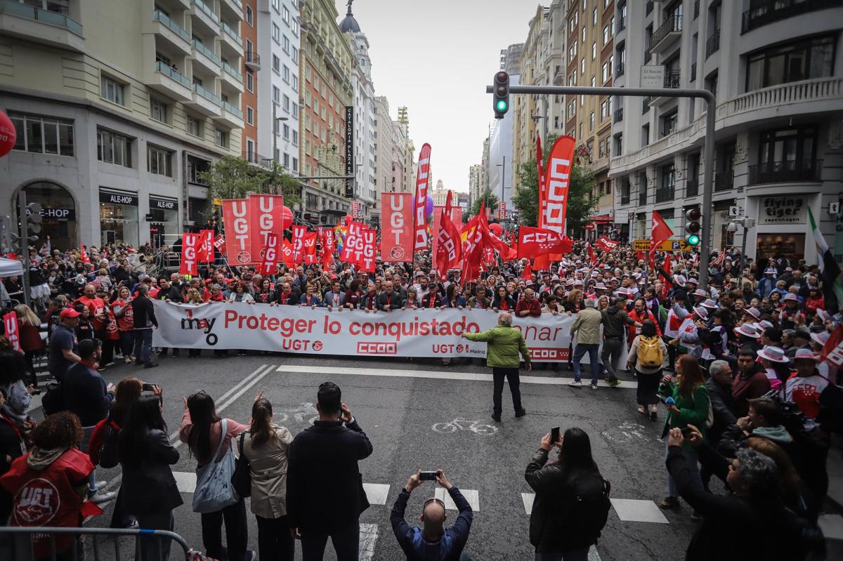 Mayo 2025. Manifestación del 1º de Mayo en Madrid