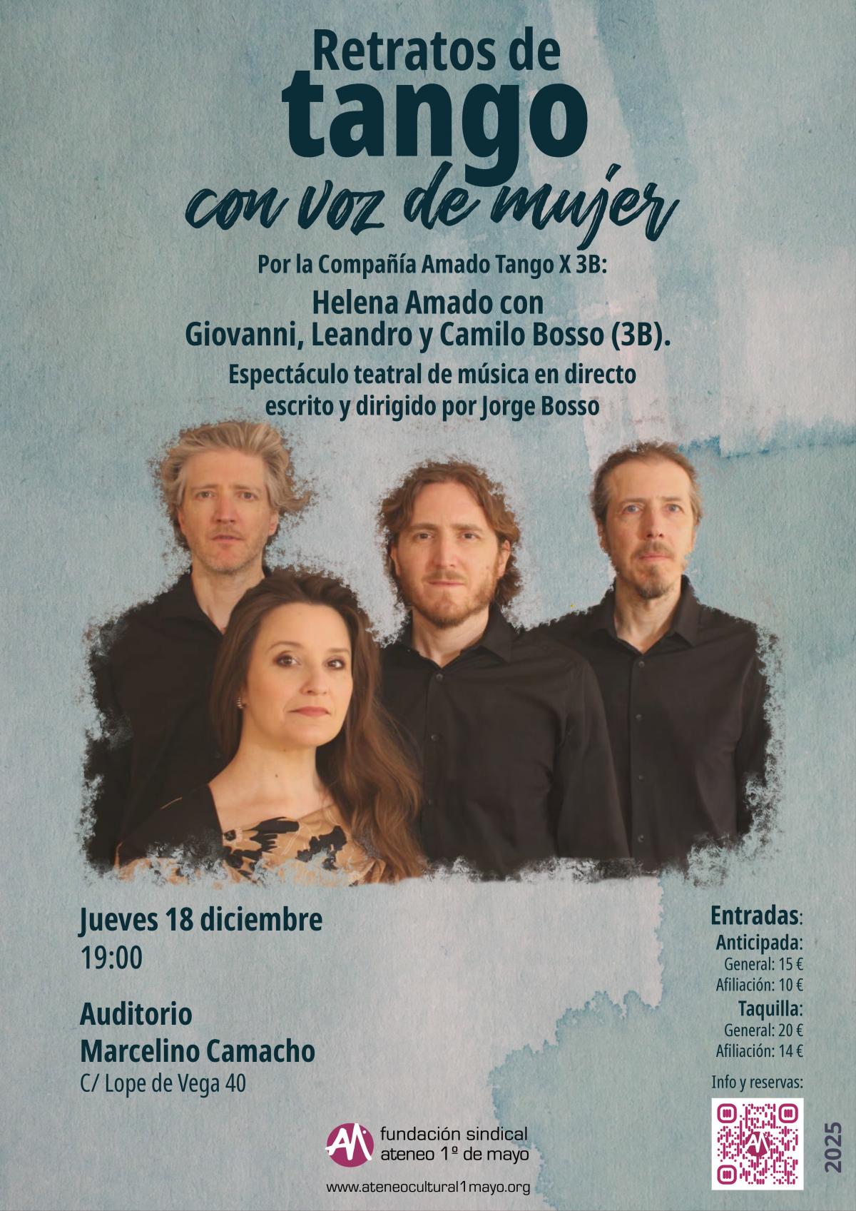 Retratos de tango con voz de mujer