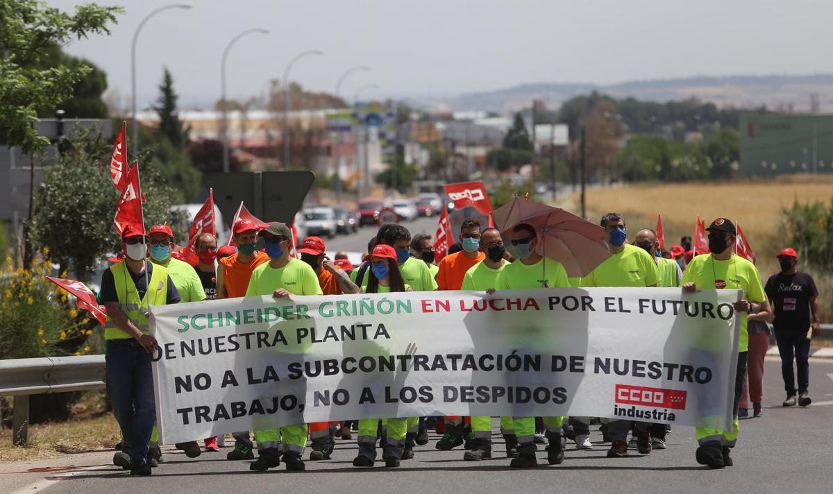 En junio la plantilla de Scheider en Griñón inició movilizaciones por el mantenimiento del empleo