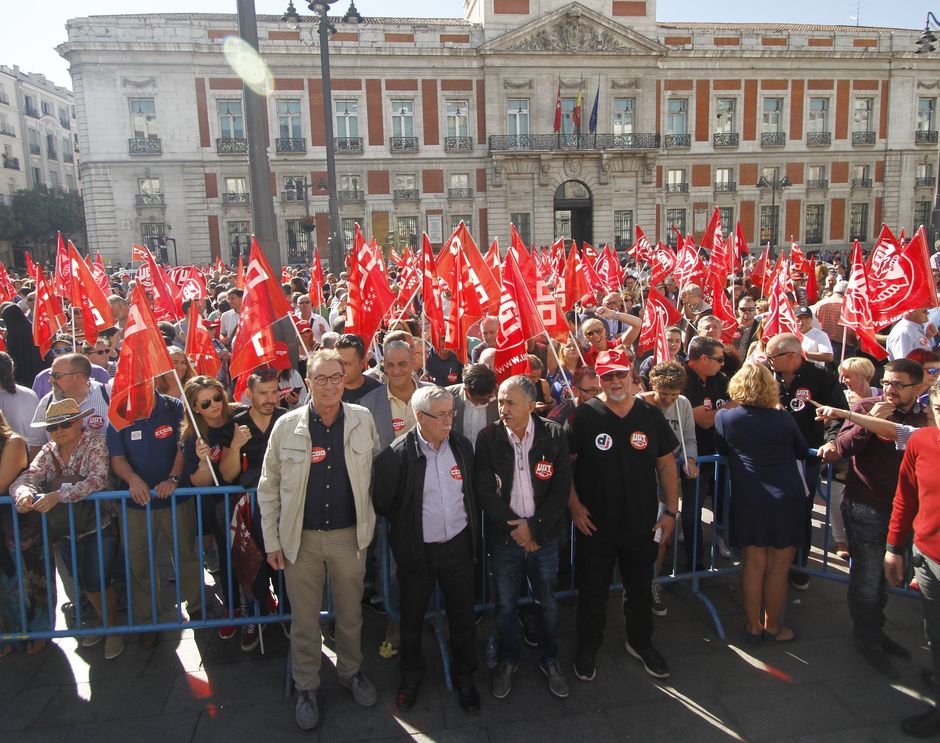 Concentración por el Trabajo Decente en Madrid